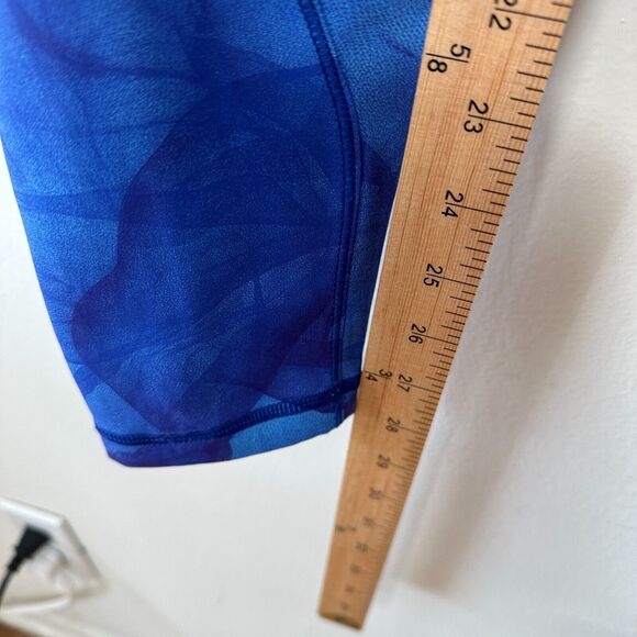 Lululemon Blue Run It Out High Waist Full Length Midnight Tulle Yoga Zip Pant S - Picture 10 of 15